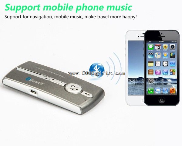 Bluetooth handsfree car kit with speakerphone