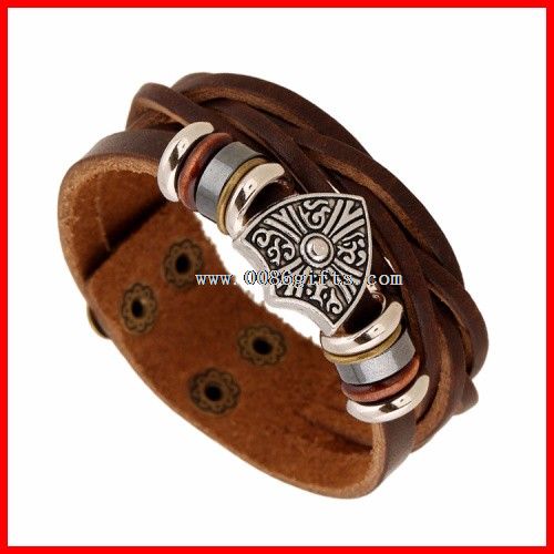 Brown Cow Leather Cuff