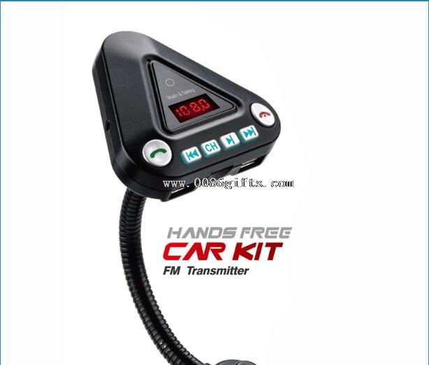 Car mp3 player fm transmitter with dual USB port