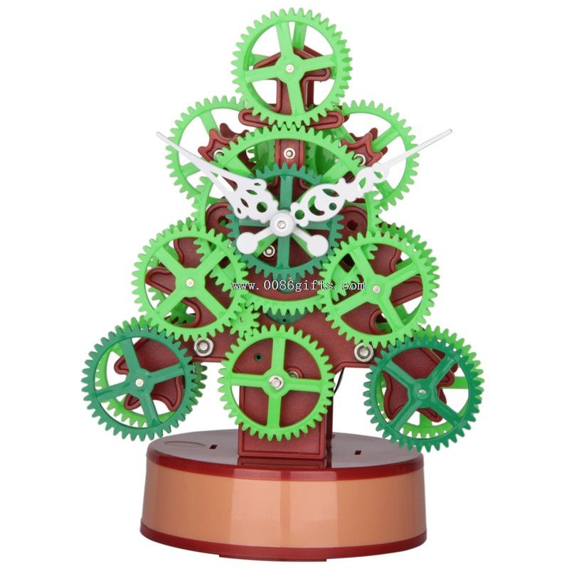 Engranaje de Navidad reloj de escritorio