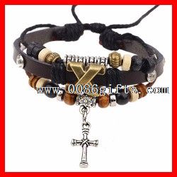 Classic Alloy Charm Cross Bracelet