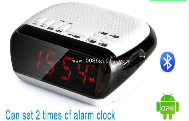 Clock radio bluetooth højttaler