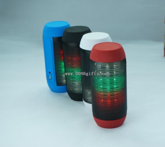 Lampu LED warna-warni 360 dan TF card Outdoor Speaker