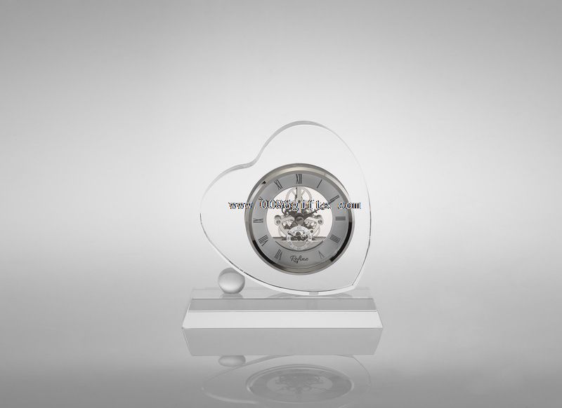 crystal desk clock