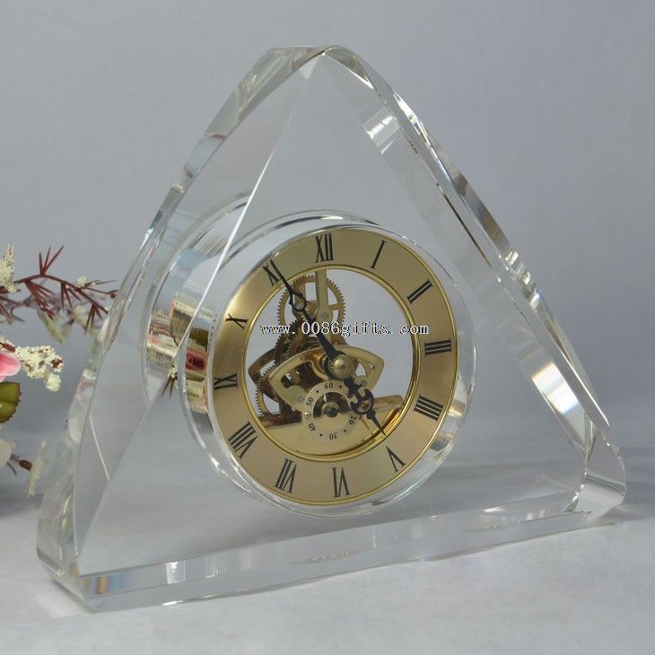 Horloges de bureau drôle cristal