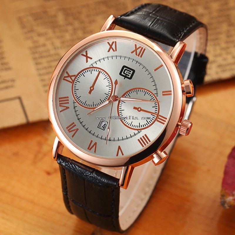 discount men genuine leather watch