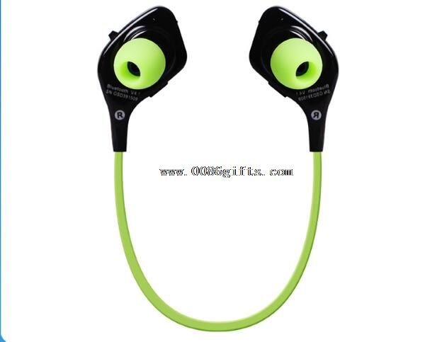 Double sided stereo wireless sport bluetooth earphone