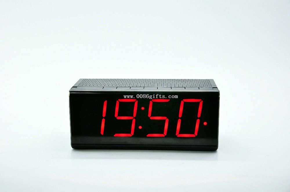 Relógio eletrônico superior com fm sou rádio bluetooth sem fio, alto-falante