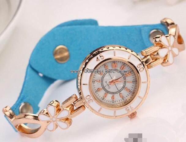 Elegant leather lady watch band