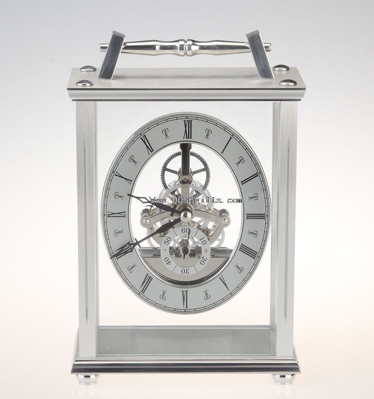 Decorativo reloj de mesa y escritorio de metal de Europa