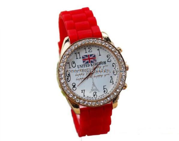 European fashion union jack silicone watches