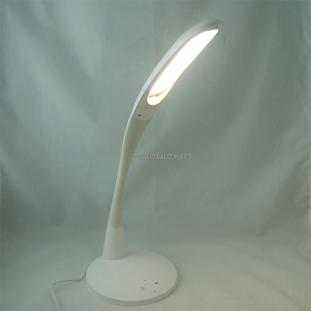 Eye-protection reading LED table lamp with touch sliding dimmer