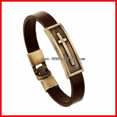 Fashionable Corss gravere Metal armbånd