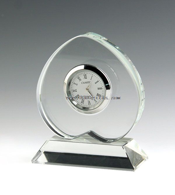 jam meja lucu kristal