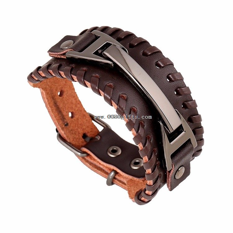 Handmade Braided Leather Bracelet