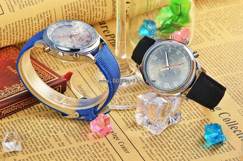 Jean leather strap alloy watch
