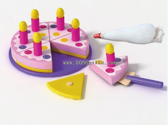 Kitchen wooden birthday cake toys