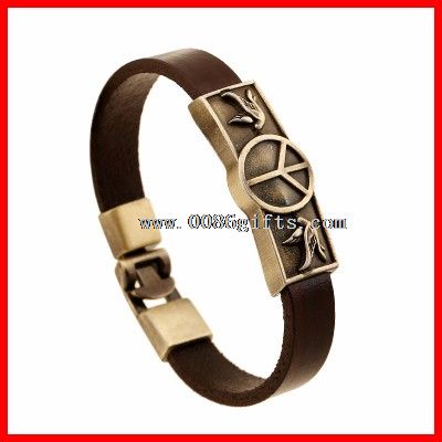 Bracelete pulseira de couro