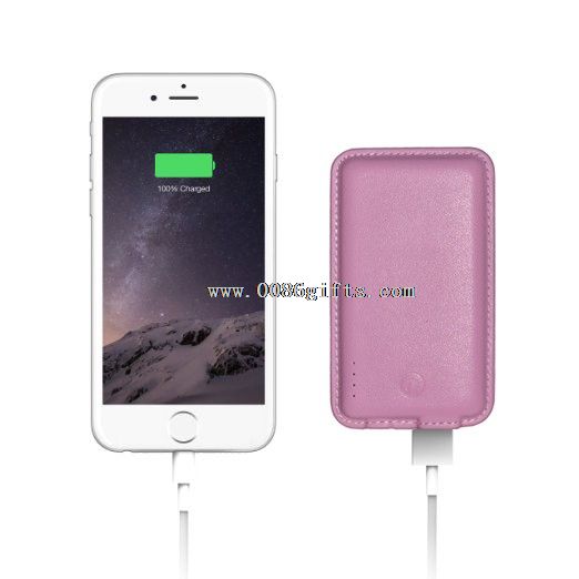 Leather power bank 5000mAh