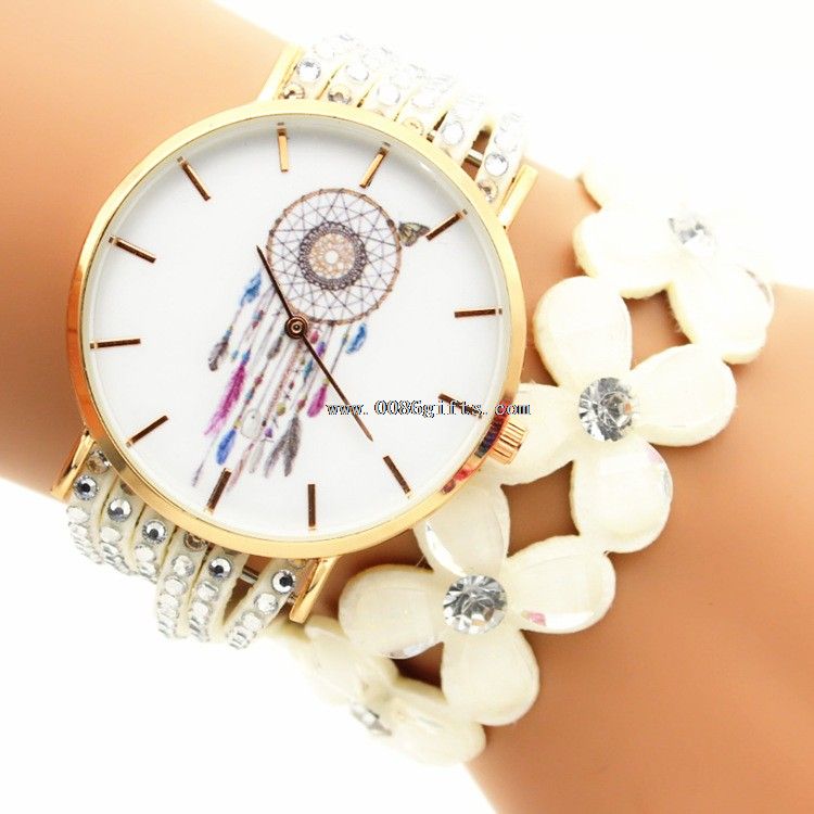 Reloj de cuarzo de cuero