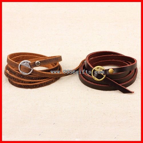 Pulsera de cuero abrigo