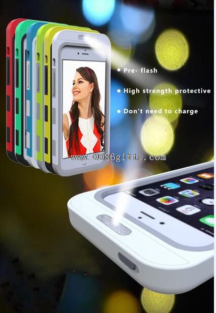 Led light selfie case