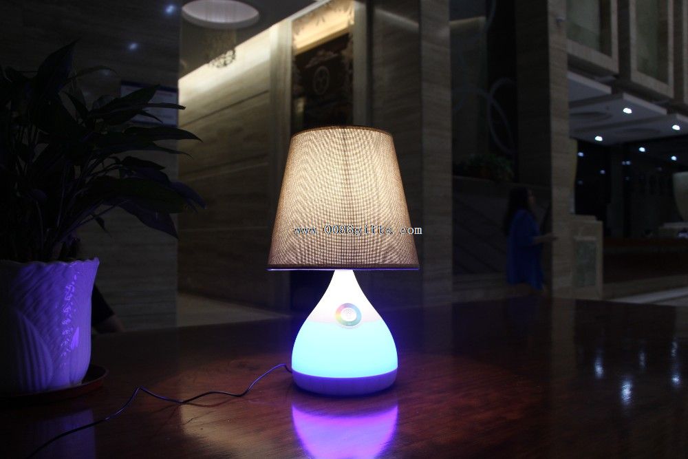 LED table lamp with 7 color RGB changing mood light