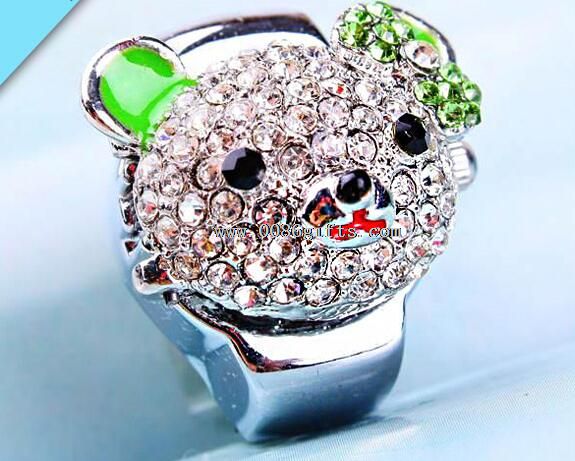 Reloj de cuarzo precioso anillo chica