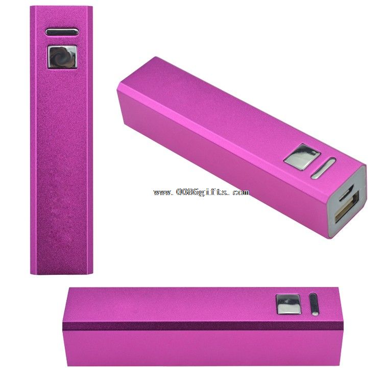 2200mAh métal rouge à lèvres powerbank