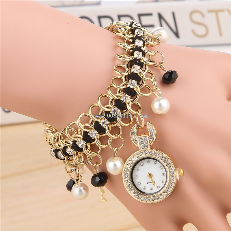 Paduan logam diamond watch gelang