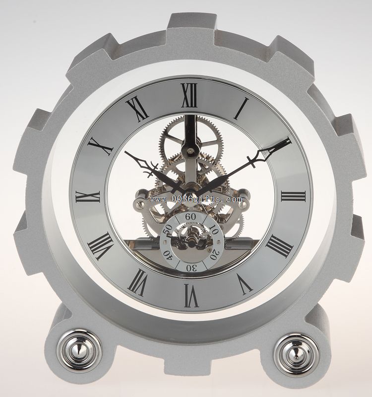 металлический алюминиевого сплава Gear часы