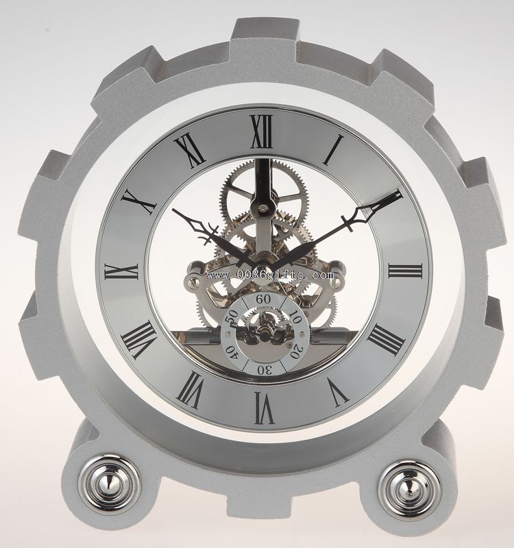 alliage d’aluminium Metal Gear Clock