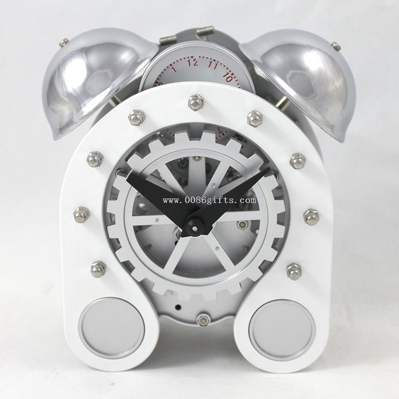 Metal Bell Alarm Gear Desk clock