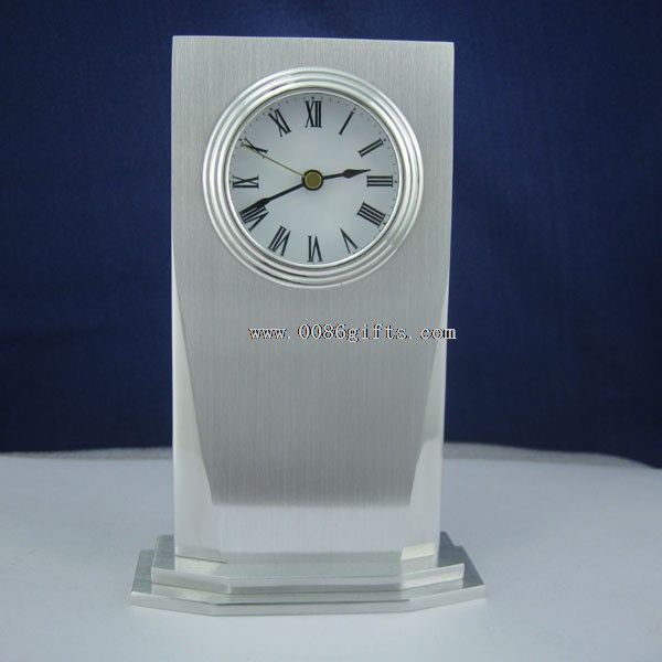 Metal desktop clock