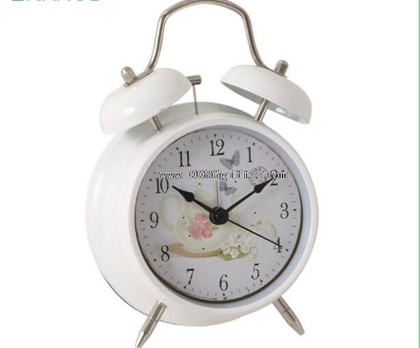 kembar logam bell alarm clock