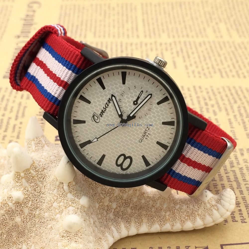 Nylon band miehet watch