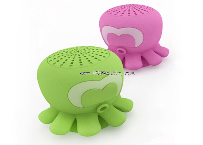 Octopus suction cup bluetooth speaker