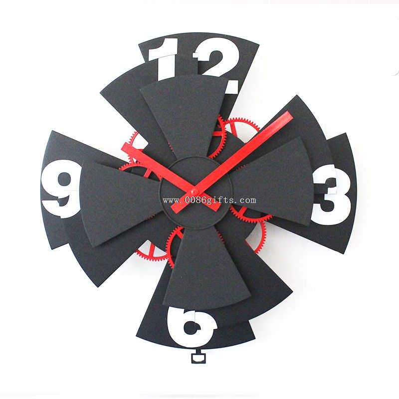 Overlapped Gear Wall Clock