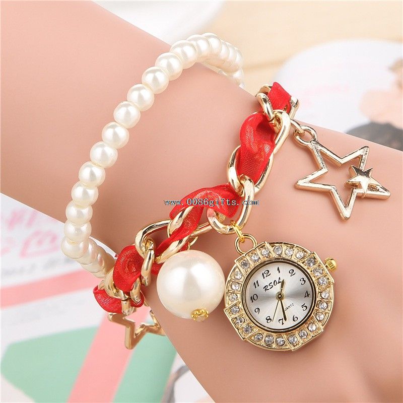 Watch gelang perhiasan mutiara