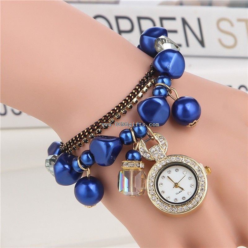 pearl women fashion hand watch