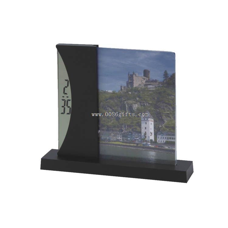 Photo Frame Penholder With Clock