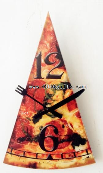 Pizza promotion wall clock