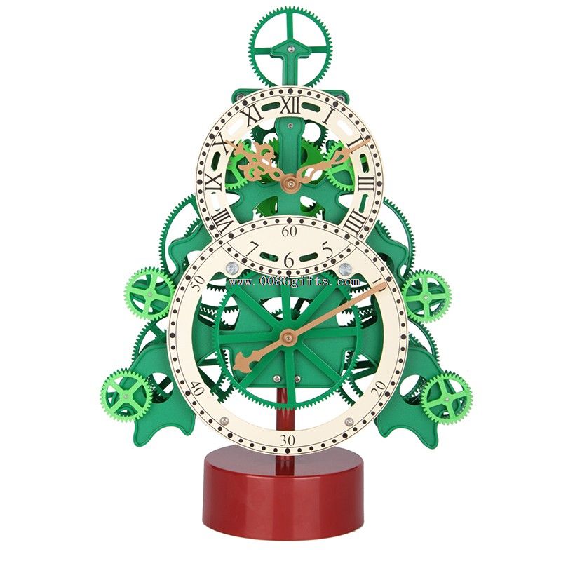 Reloj de engranajes de plástico Navidad