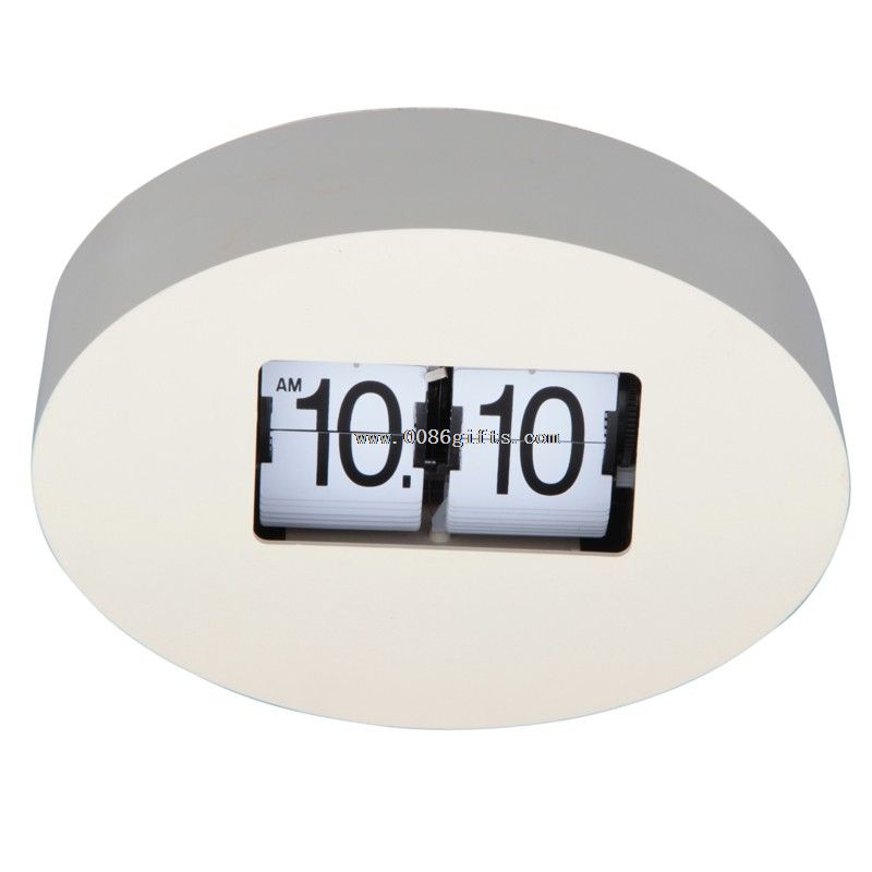 Plastic oval flip clock