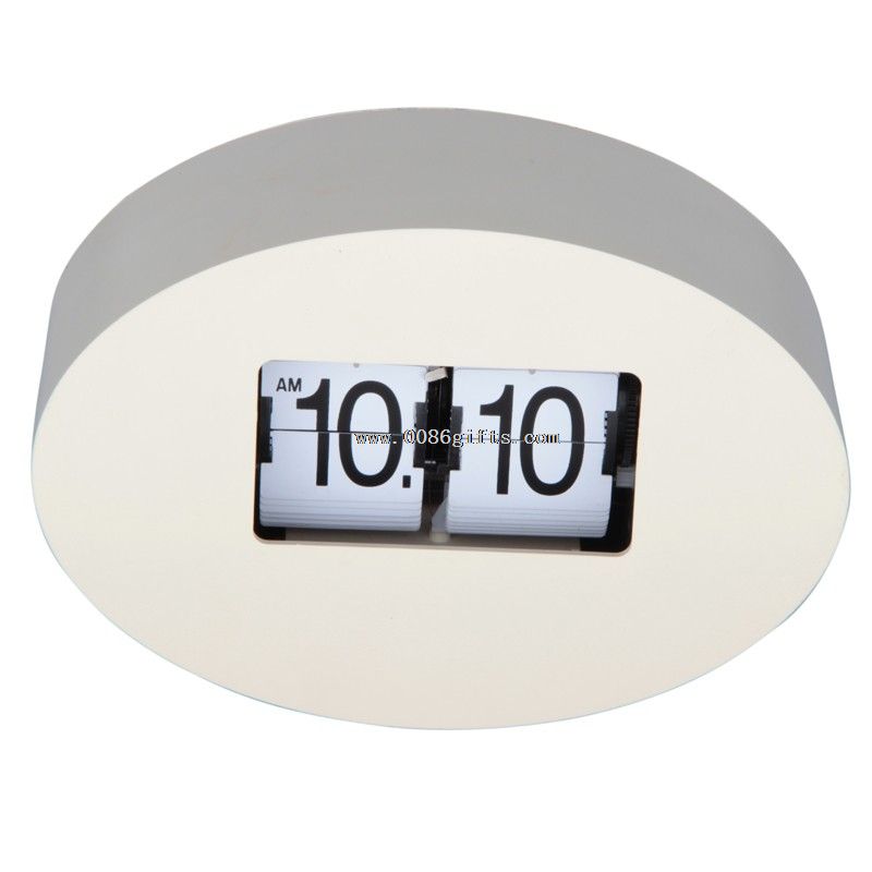 Plastic oval flip clock