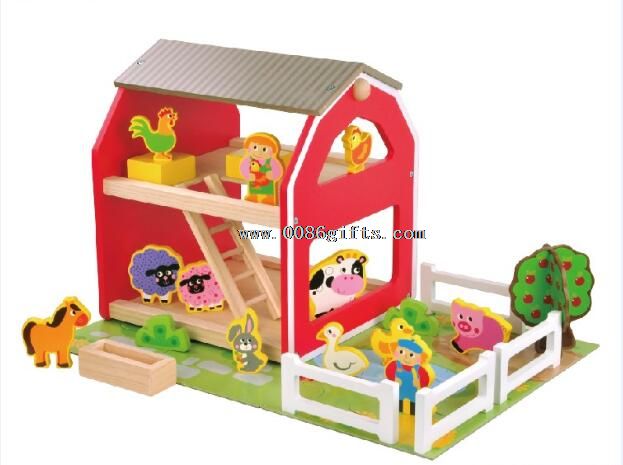 Playset farm family house