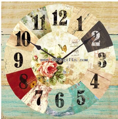 Romantic country style wall clock