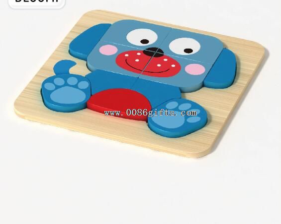 Safe material childrens wooden puzzle