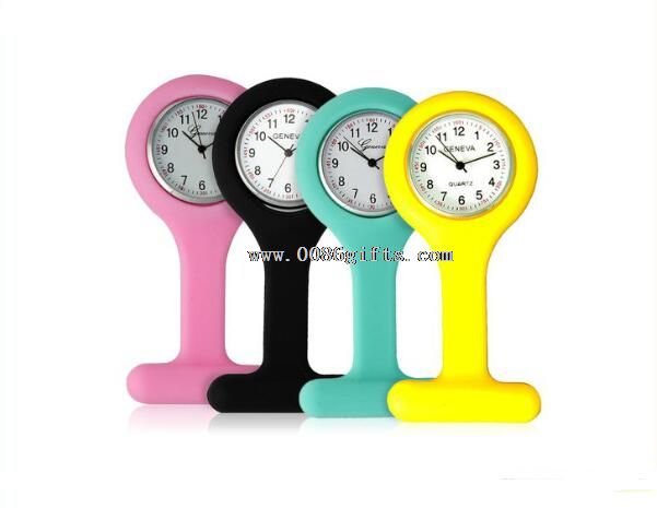 Silicone nurse watch and clock