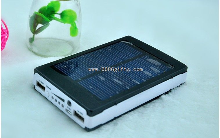 Solar dual usb powerbank 12000mah